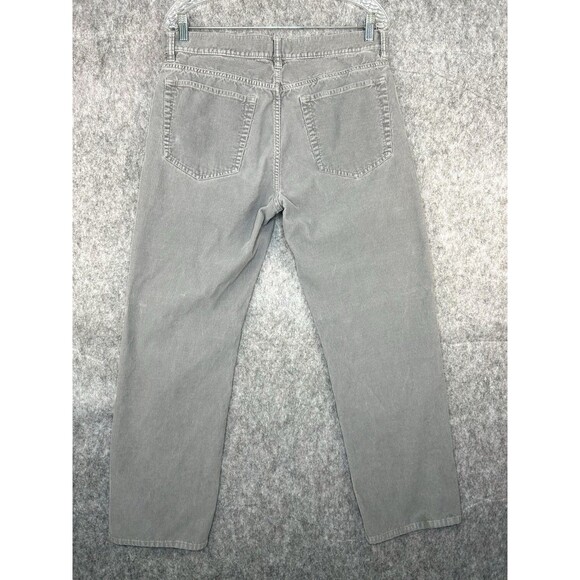 J Crew Corduroy Pants Men’s 33x30 Gray Slim Fit Straight Preppy Classic - Picture 6 of 12
